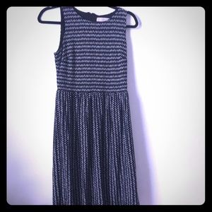 Loft black &white pattern dress